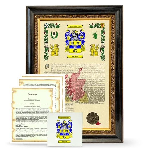 Burnage Framed Armorial, Symbolism and Large Tile - Heirloom