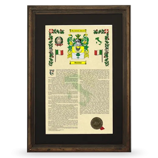 Bussemi Deluxe Armorial Framed - Brown