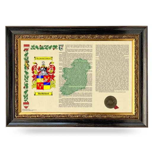 MacRichord Armorial Landscape Framed - Heirloom