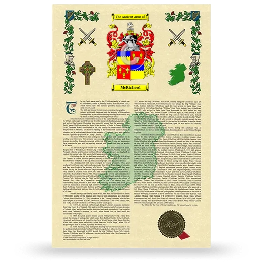 McRicherd Armorial History with Coat of Arms