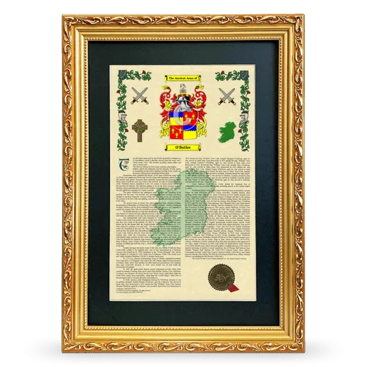 O'Butlor Deluxe Armorial Framed - Gold