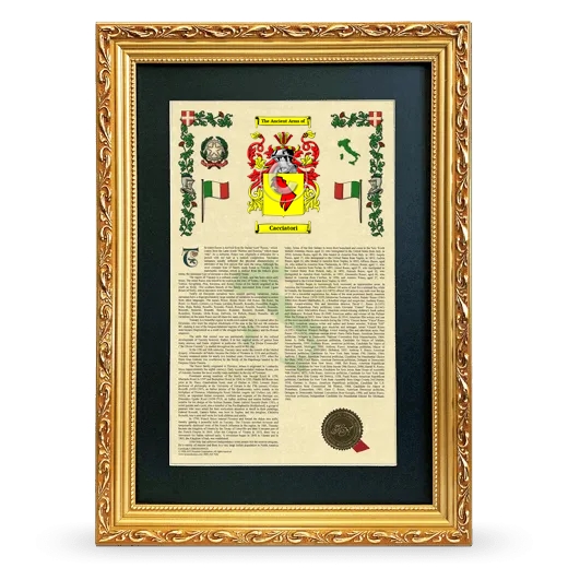 Cacciatori Deluxe Armorial Framed - Gold