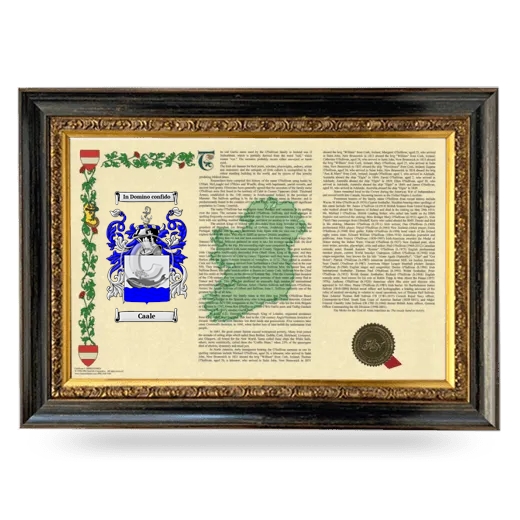 Caale Armorial Landscape Framed - Heirloom