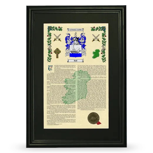 Kail Deluxe Armorial Framed - Black