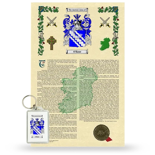 O'Kane Armorial History and Keychain Package