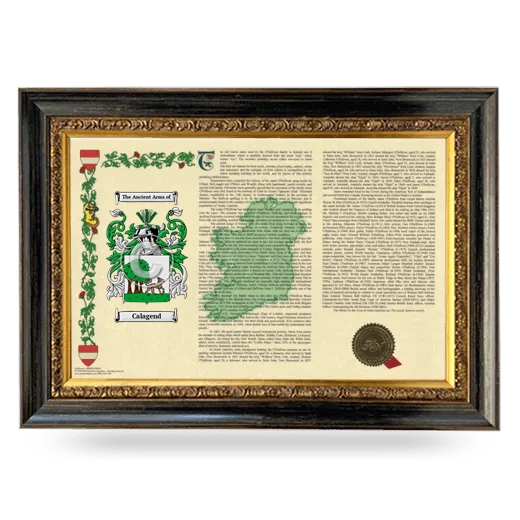 Calagend Armorial Landscape Framed - Heirloom