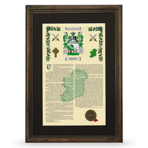 Caltachant Deluxe Armorial Framed - Brown