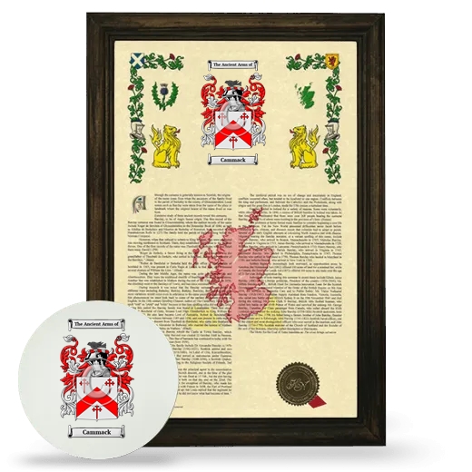 Cammack Framed Armorial History and Mouse Pad - Brown