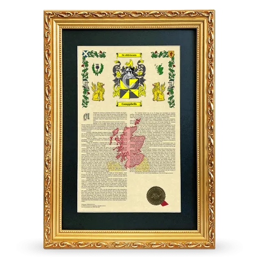 Camppbells Deluxe Armorial Framed - Gold