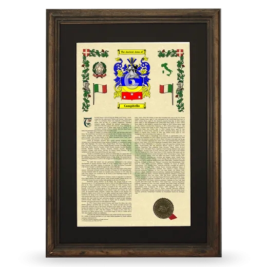 Campitello Deluxe Armorial Framed - Brown