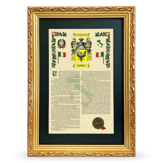 Candelora Deluxe Armorial Framed - Gold