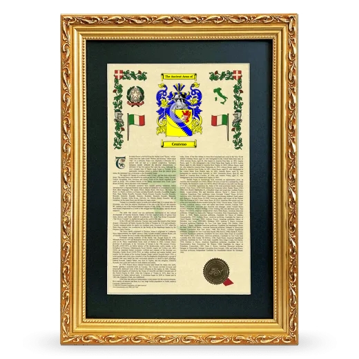 Centeno Deluxe Armorial Framed - Gold