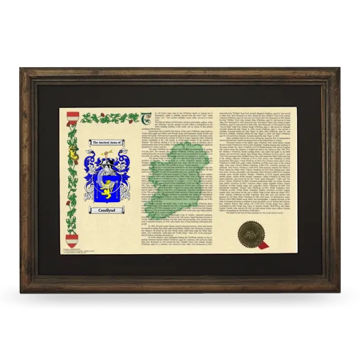 Candlynd Deluxe Armorial Landscape Framed - Brown