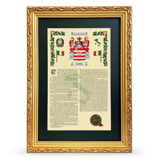 Carabini Deluxe Armorial Framed - Gold