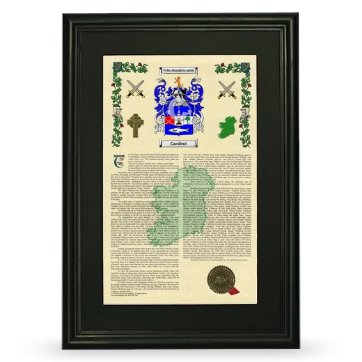 Carolent Deluxe Armorial Framed - Black