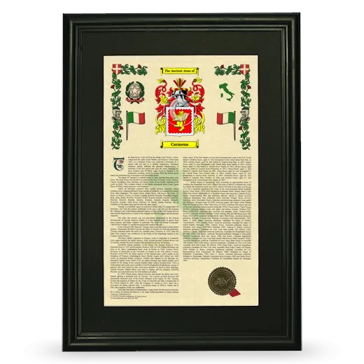 Carmena Deluxe Armorial Framed - Black