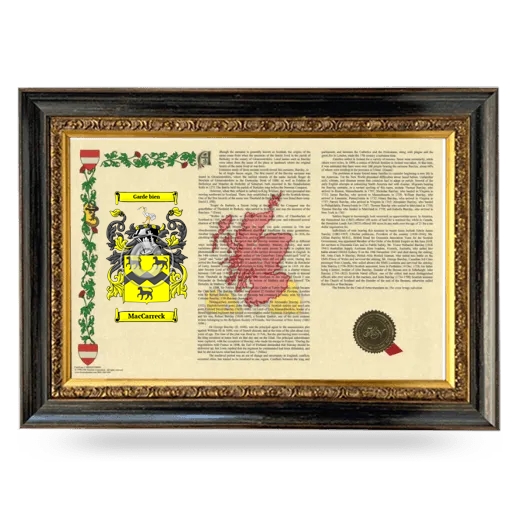 MacCarreck Armorial Landscape Framed - Heirloom