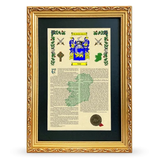 Cary Deluxe Armorial Framed - Gold