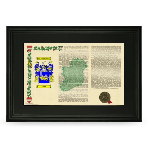 Kearie Deluxe Armorial Landscape Framed- Black