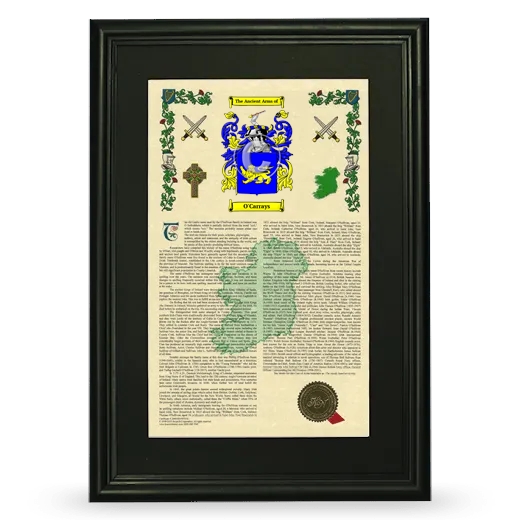 O'Carrays Deluxe Armorial Framed - Black