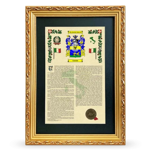 Carosio Deluxe Armorial Framed - Gold