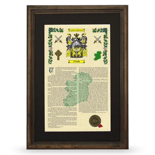 O'Carils Deluxe Armorial Framed - Brown