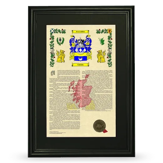 Corsen Deluxe Armorial Framed - Black