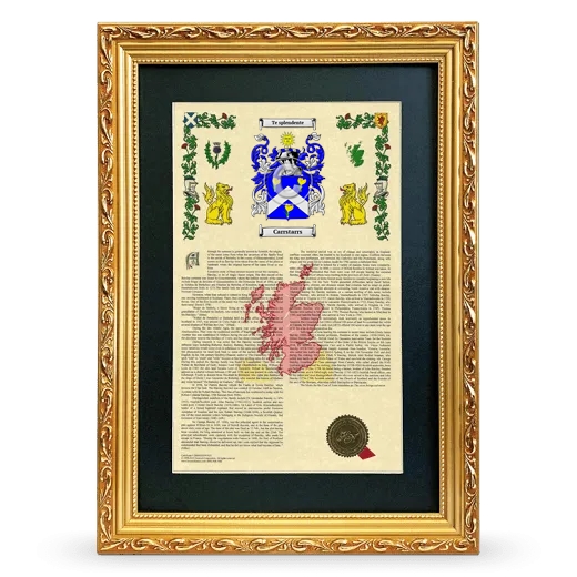 Carrstarrs Deluxe Armorial Framed - Gold