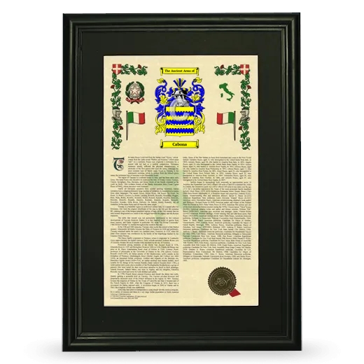 Cabona Deluxe Armorial Framed - Black