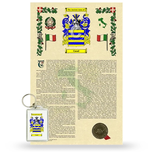 Casal Armorial History and Keychain Package