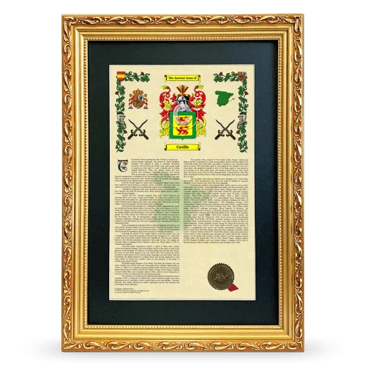 Casilla Deluxe Armorial Framed - Gold