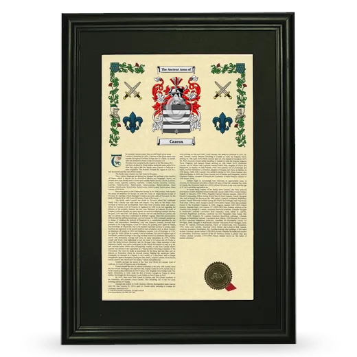 Cazeax Deluxe Armorial Framed - Black