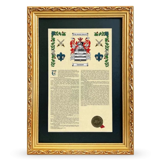 Lacasset Deluxe Armorial Framed - Gold