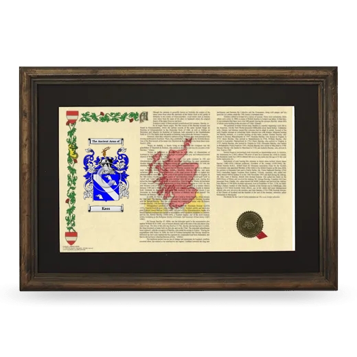 Kass Deluxe Armorial Landscape Framed - Brown