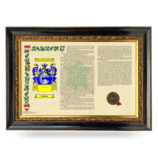 Casten Armorial Landscape Framed - Heirloom