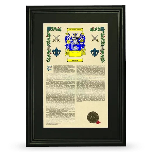 Casten Deluxe Armorial Framed - Black