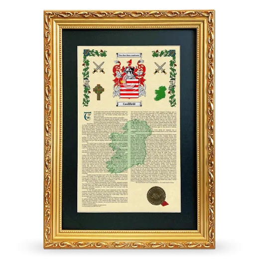 Caullfield Deluxe Armorial Framed - Gold