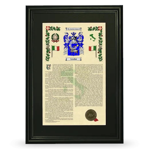 Cavalini Deluxe Armorial Framed - Black