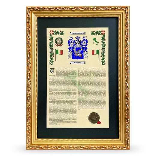 Cavalleri Deluxe Armorial Framed - Gold