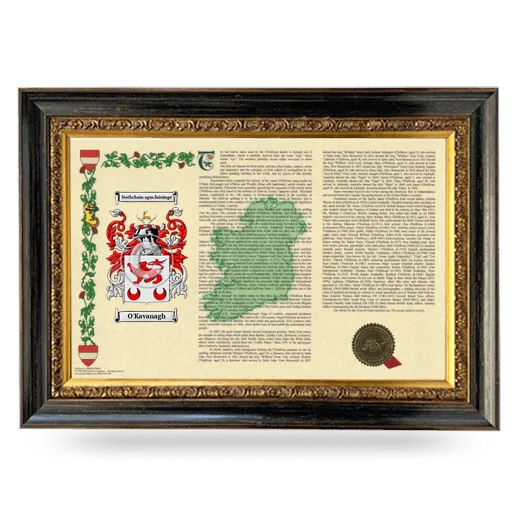 O'Kavanagh Armorial Landscape Framed - Heirloom