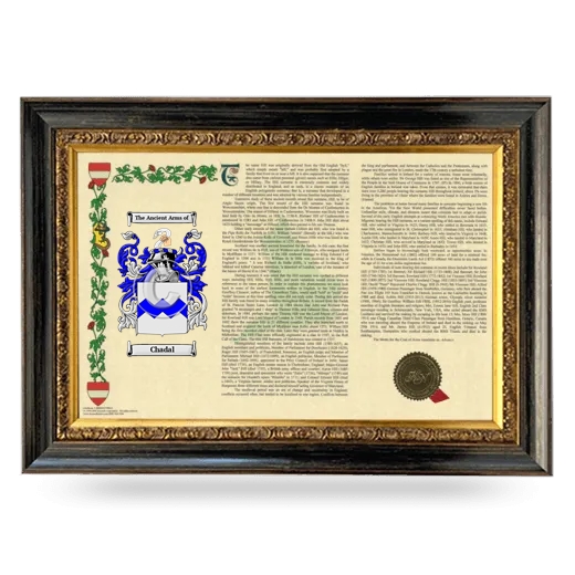 Chadal Armorial Landscape Framed - Heirloom