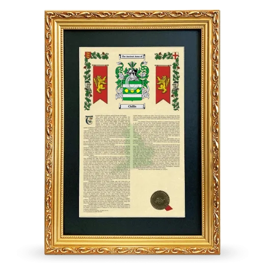 Chillis Deluxe Armorial Framed - Gold