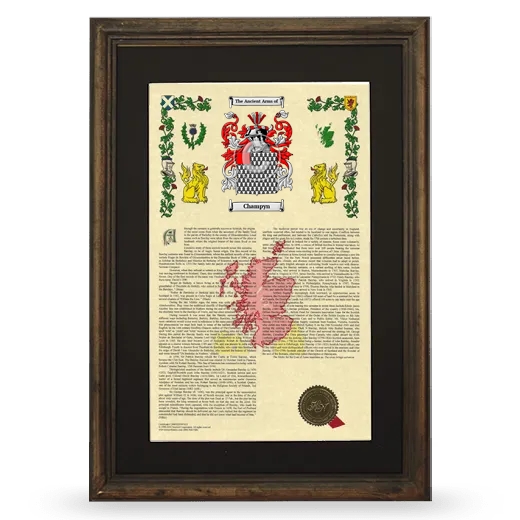 Champyn Deluxe Armorial Framed - Brown