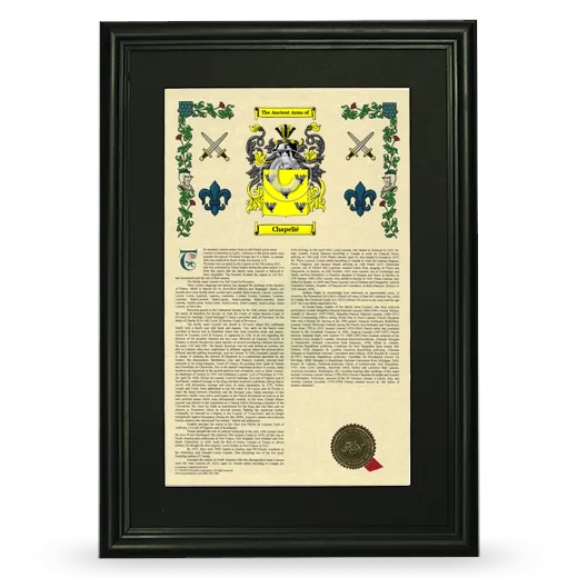 Chapelié Deluxe Armorial Framed - Black