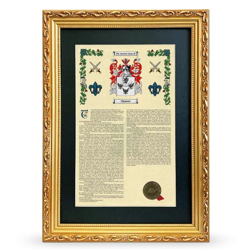 Charest Deluxe Armorial Framed - Gold