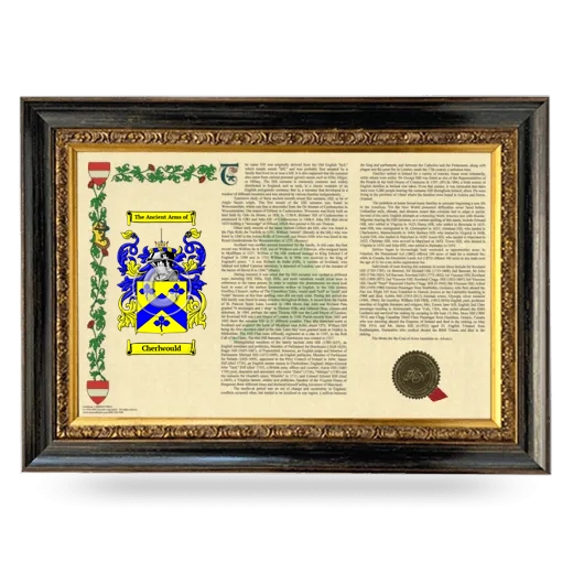 Cherlwould Armorial Landscape Framed - Heirloom