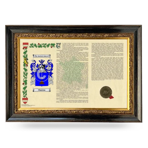 Charrua Armorial Landscape Framed - Heirloom