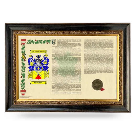 Choullnes Armorial Landscape Framed - Heirloom