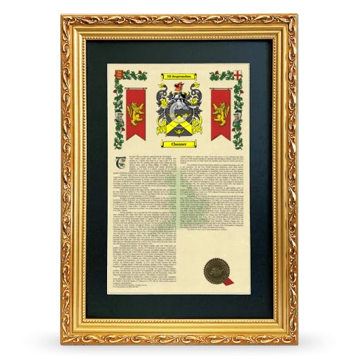 Channer Deluxe Armorial Framed - Gold