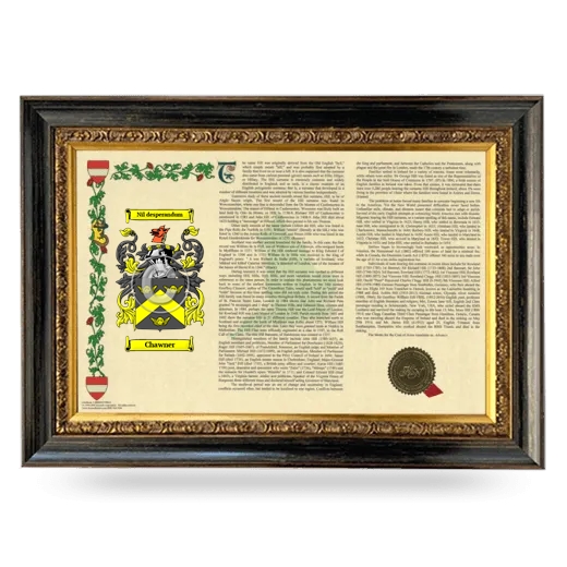 Chawner Armorial Landscape Framed - Heirloom